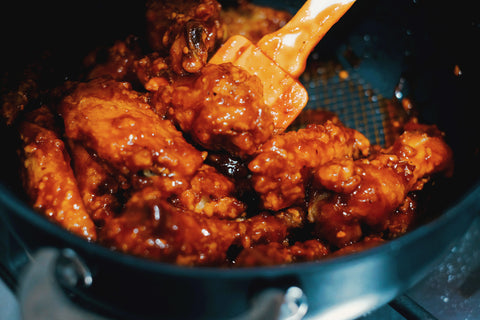 chicken wings with korean spicy sauce