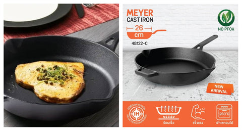 meyer cast iron frypan induction