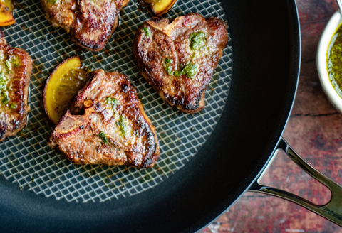 AnolonX recipe pan seared lamb with orange