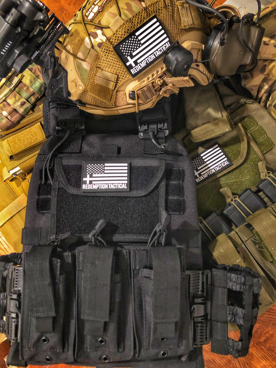 REDEMPTION TACTICAL “RAMBO 2.0“ Quick Release Plate Carrier Vest with ...