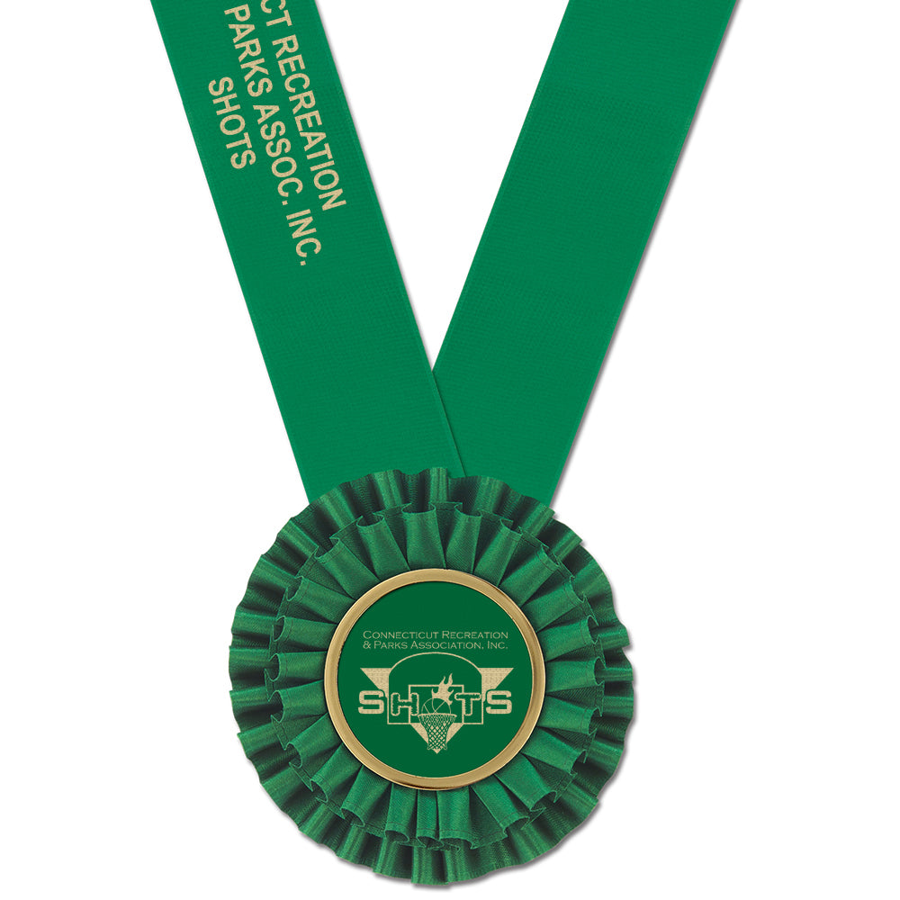 Custom Medalist Award Rosette, 4" Top