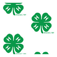 4-H swatch, clover