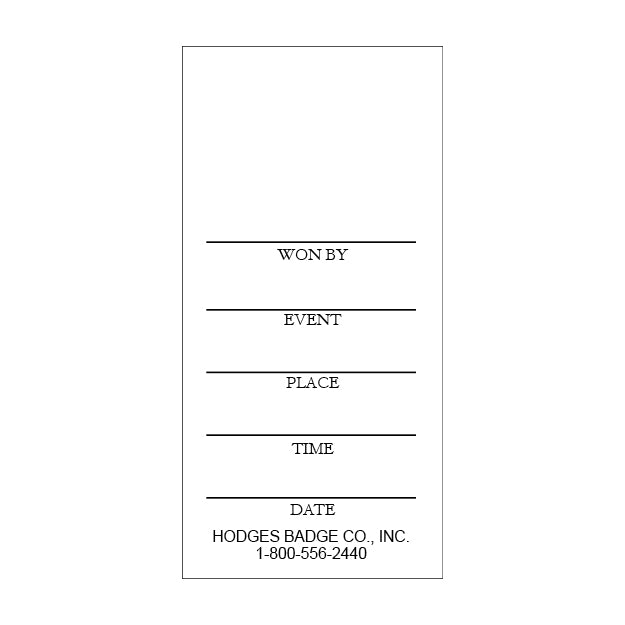 Style A timed events record card