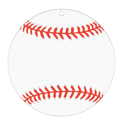 Baseball shape, custom insert birchwood medal