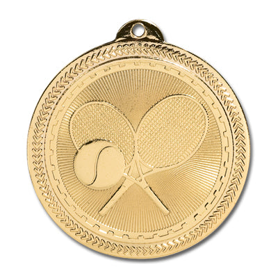 Tennis rackets, tennis ball, gold medal