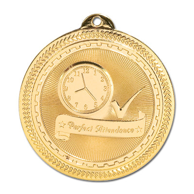 Clock, check mark, gold medal