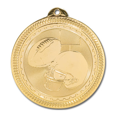 Football helmet, football, gold medal