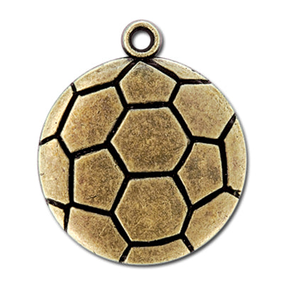 Soccer ball shaped gold medal