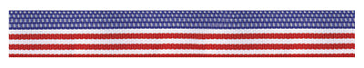 Flag grosgrain ribbon swatch