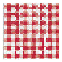 Gingham red side streamer