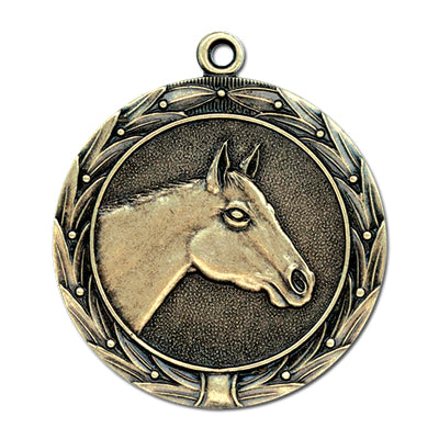 Horse head, gold medal