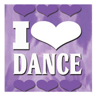 Love dance swatch, purple, hearts