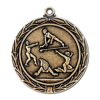 Female gymnast, gold medal