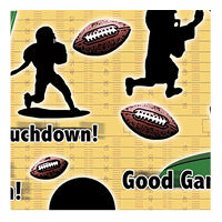 Pee wee football swatch, touchdown, player silhouettes