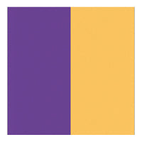 Purple and yellow two tone ribbon