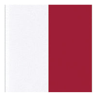 White and red two tone ribbon
