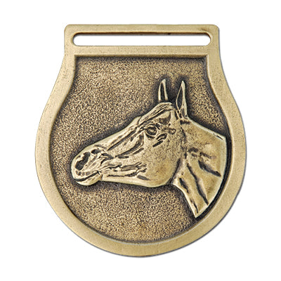 Horse head, gold medal