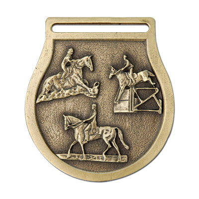 3 horse disciplines, gold medal