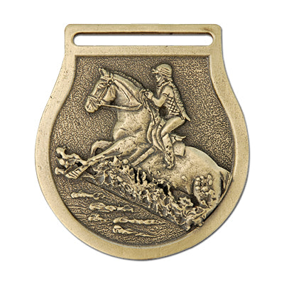 Horse and rider, gold medal