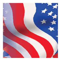 Waving flag swatch, stars and stripes, American flag