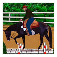 Western swatch, horse with western rider