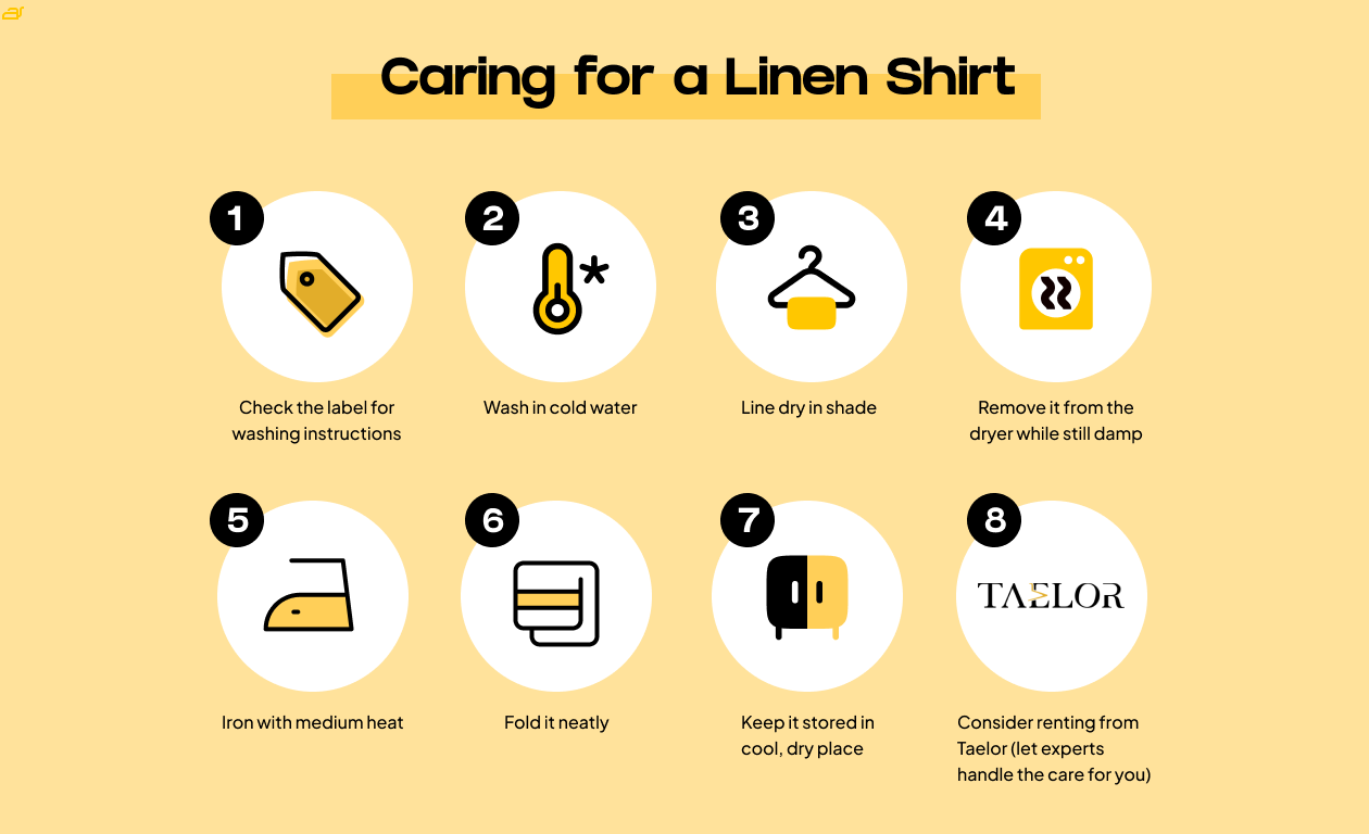 Caring for a linen shirt