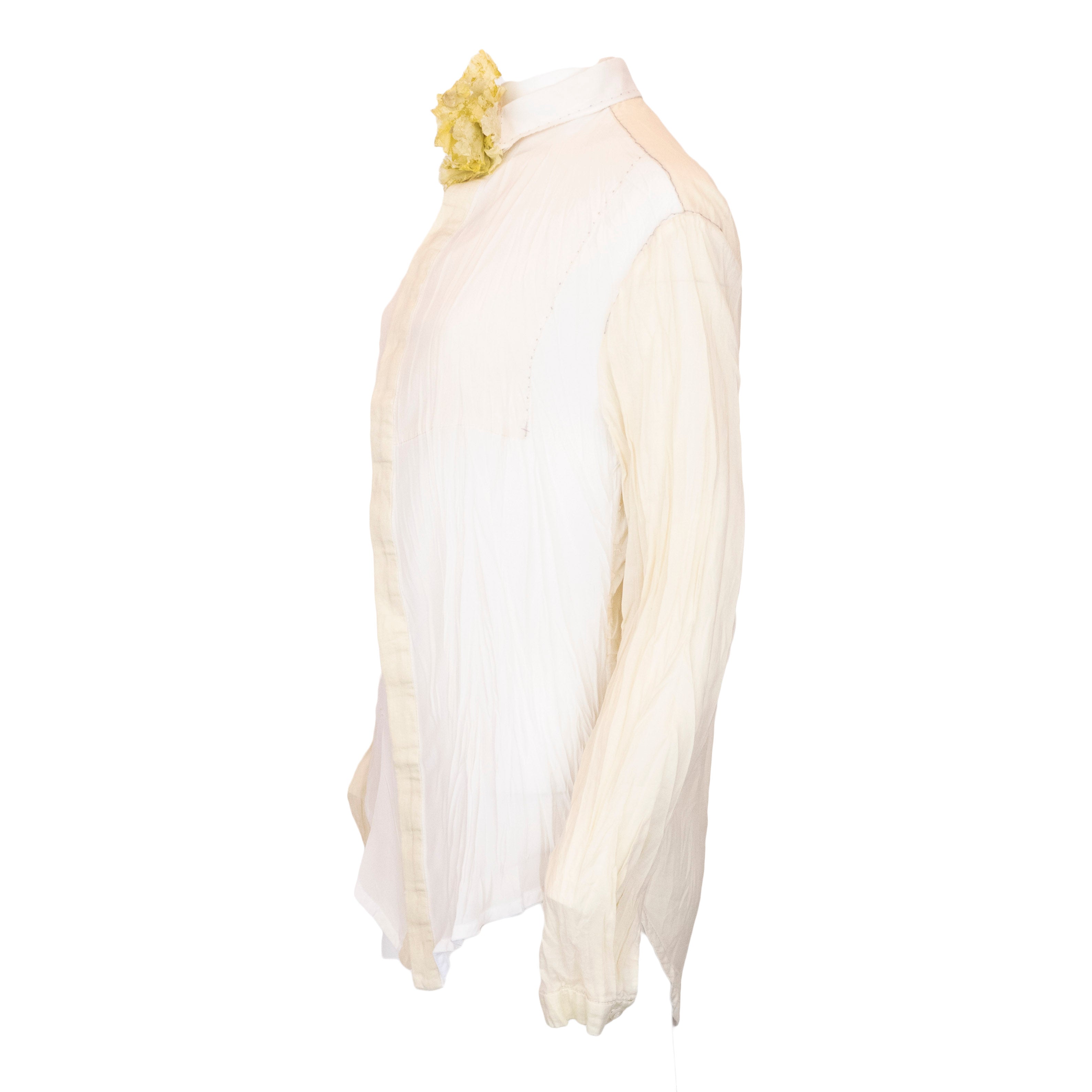 Umit Unal Yellow Silk Cotton Shirt