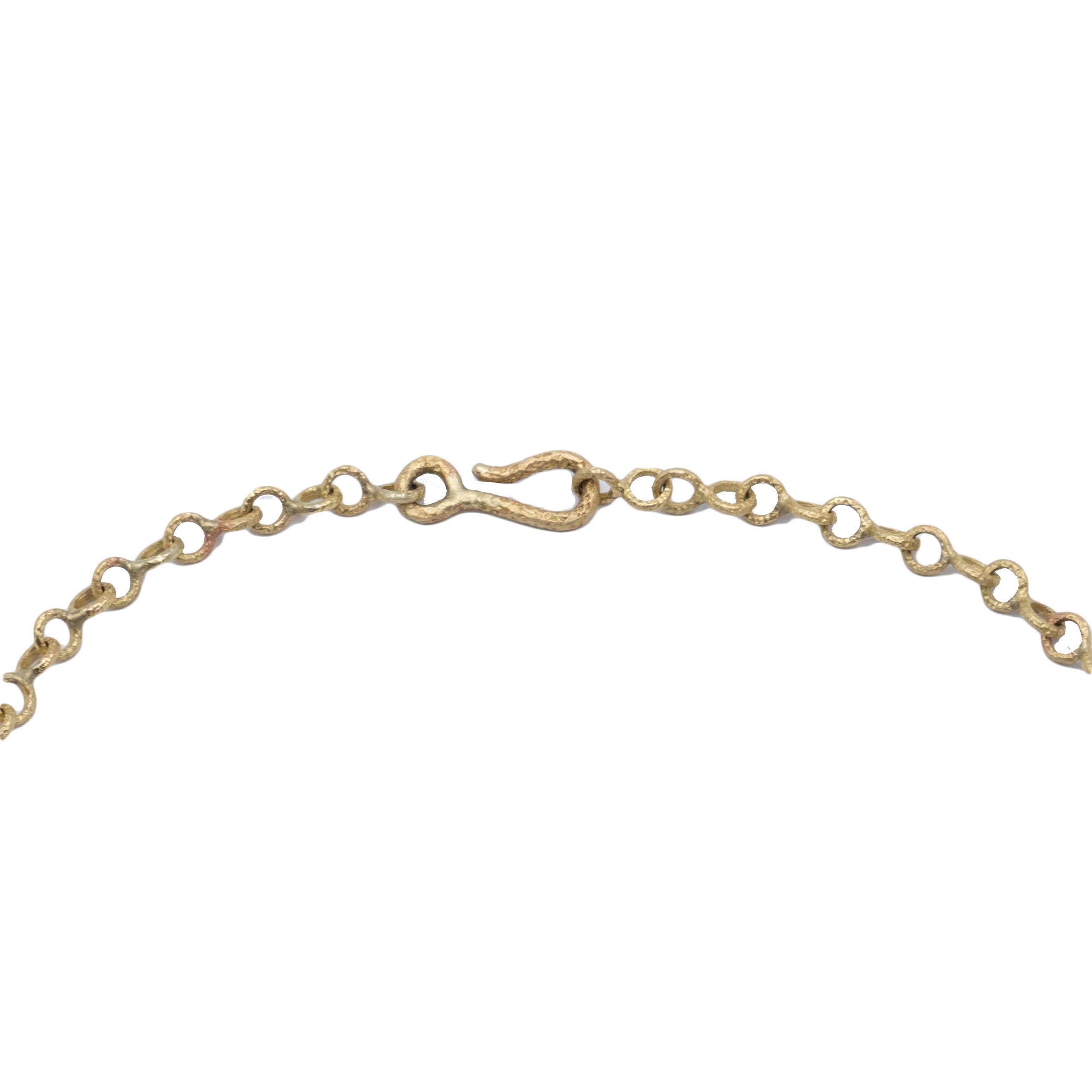 Irit - 10KT Gold Leaf with Diamonds Necklace