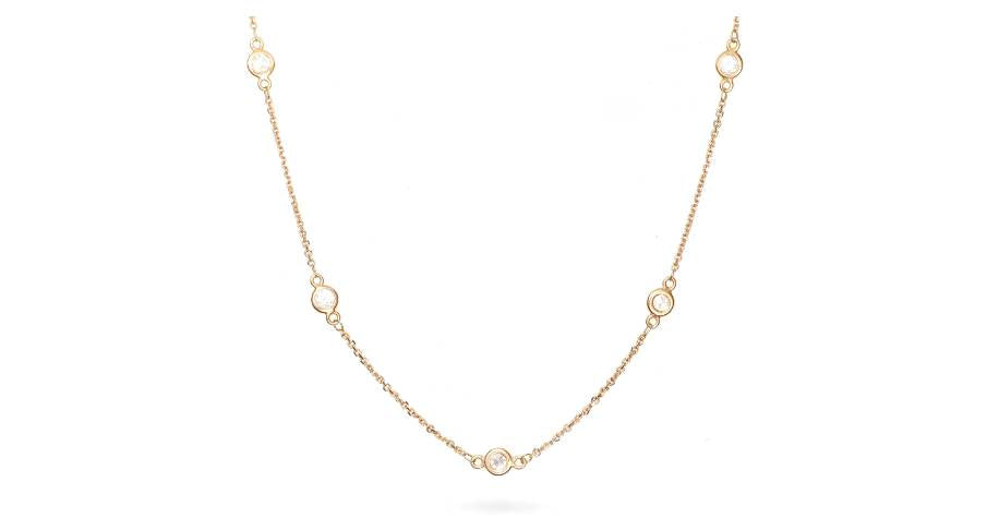 Diamonds By the Yard Necklace in 14K Rose Gold