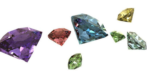 different colored diamonds