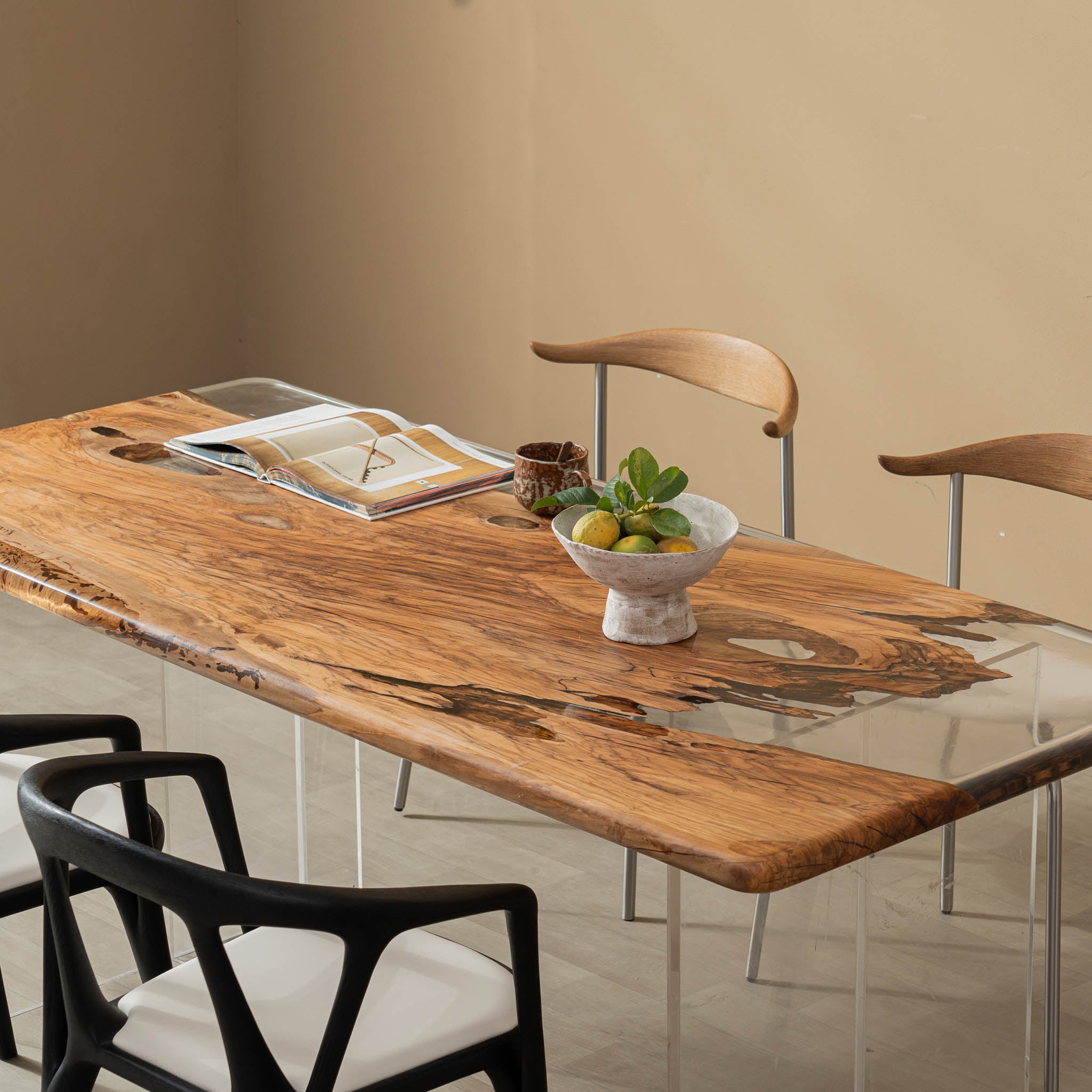 Olive Wood Epoxy Table, Olive Wood Table, Custom 96 X 40 Olive Smokey Gray  Table, Epoxy Table, Custom Order for Selina 