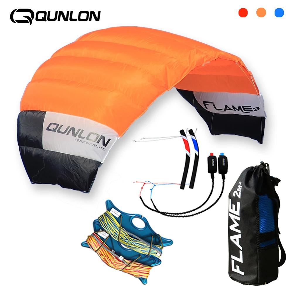 9KM 2㎡-4㎡ 4 Line Power Kite Trainer Kite Professional Traction Kite 100KG & 180KGx20m Dyneema Flying Lines and Control Kites