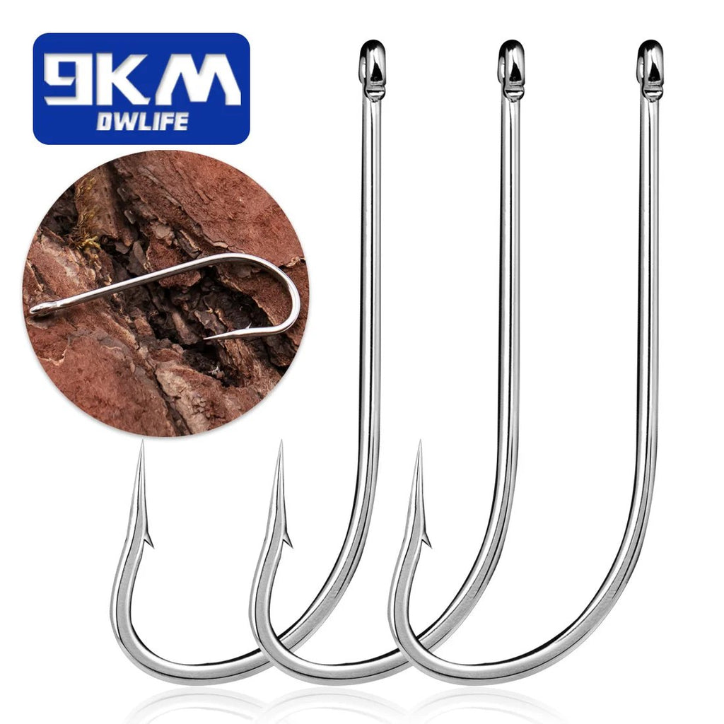 Single Hooks 50~200Pcs Fishing Spoons Blade Baits Hook Walleye