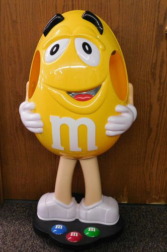 M&M's M&M Character Yellow Peanut Store Display 42 on wheels