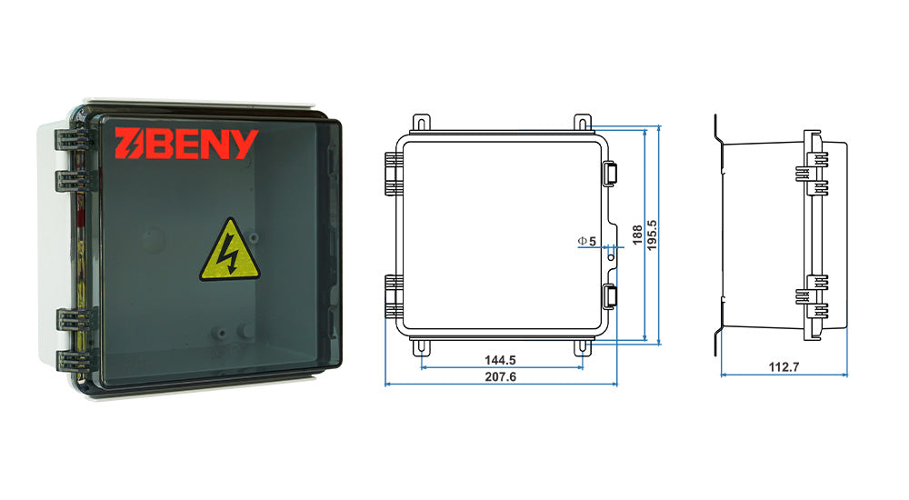 BENY BX191811 IP66 Waterproof Polycarbonate/ABS Enclosure