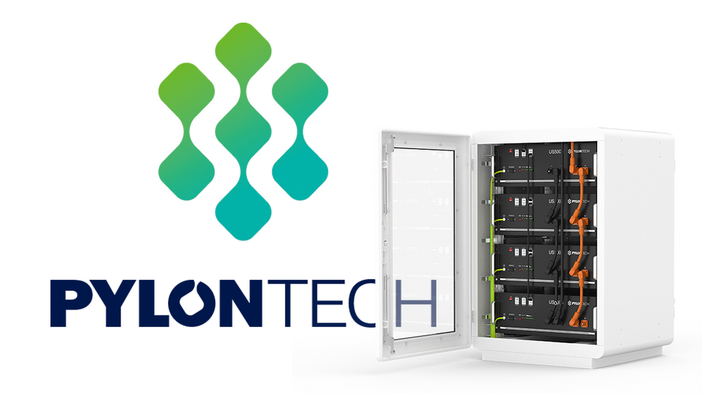 Close-up of a Pylontech residential energy storage unit