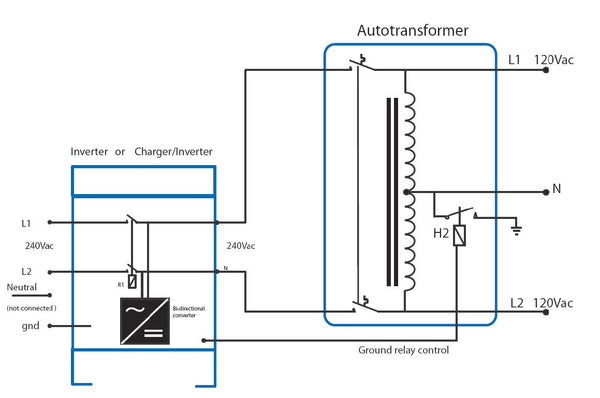 connecting an Autotransformer to create a new neutral