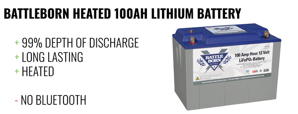 Battleborn 100Ah Heated Lithium Battery pros and cons