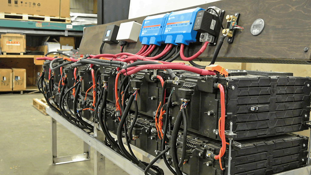 Large lithium battery bank