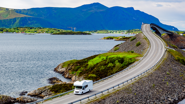 RV lifer on the road with a RV camper