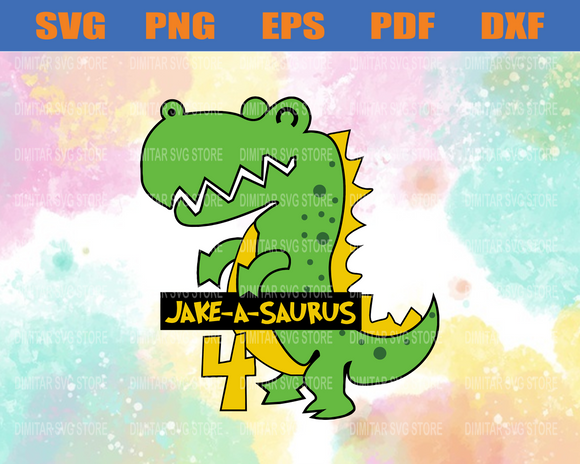 Download 4th Birthday Svg Birthday Kids Svg Dinosaur Svg Dinosaur Clipart D Newchic Digital