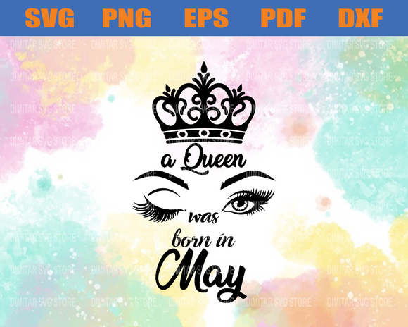 Download May Girl Svg Eps Png Pdf Dxf Month Birthday Svg Birthday Gift Sv Newchic Digital