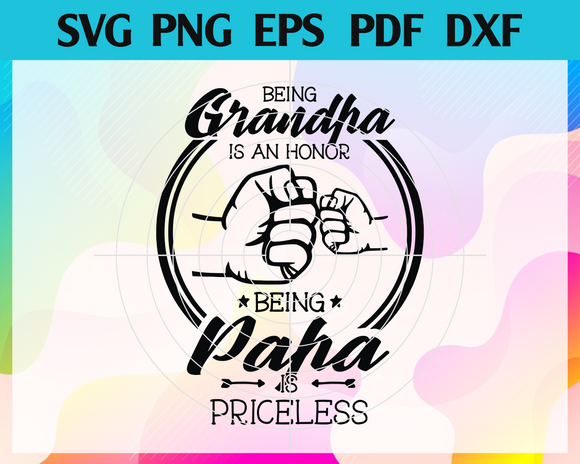 Download Being Grandpa Is An Honor Being Papa Is Priceless Svg Father And Son Newchic Digital