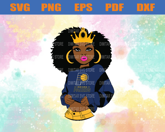 Download Indiana Pacers Girl Nfl Svg Pdf Dxf Eps Png Silhouette Svg Downlo Newchic Digital