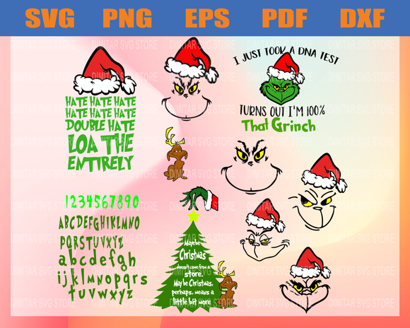 Download Christmas Svg Grinch Bundle Svg Face Grinch Svg Christmas Svg Bundle Newchic Digital