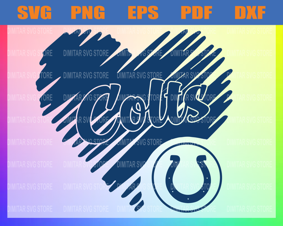 Download Indianapolis Colts Heart Nfl Svg Sport Nfl Svg Heart T Shirt Heart Newchic Digital