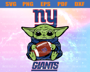 Download New York Giants Yoda Nfl Svg Pdf Dxf Eps Png Silhouette Svg Downl Newchic Digital