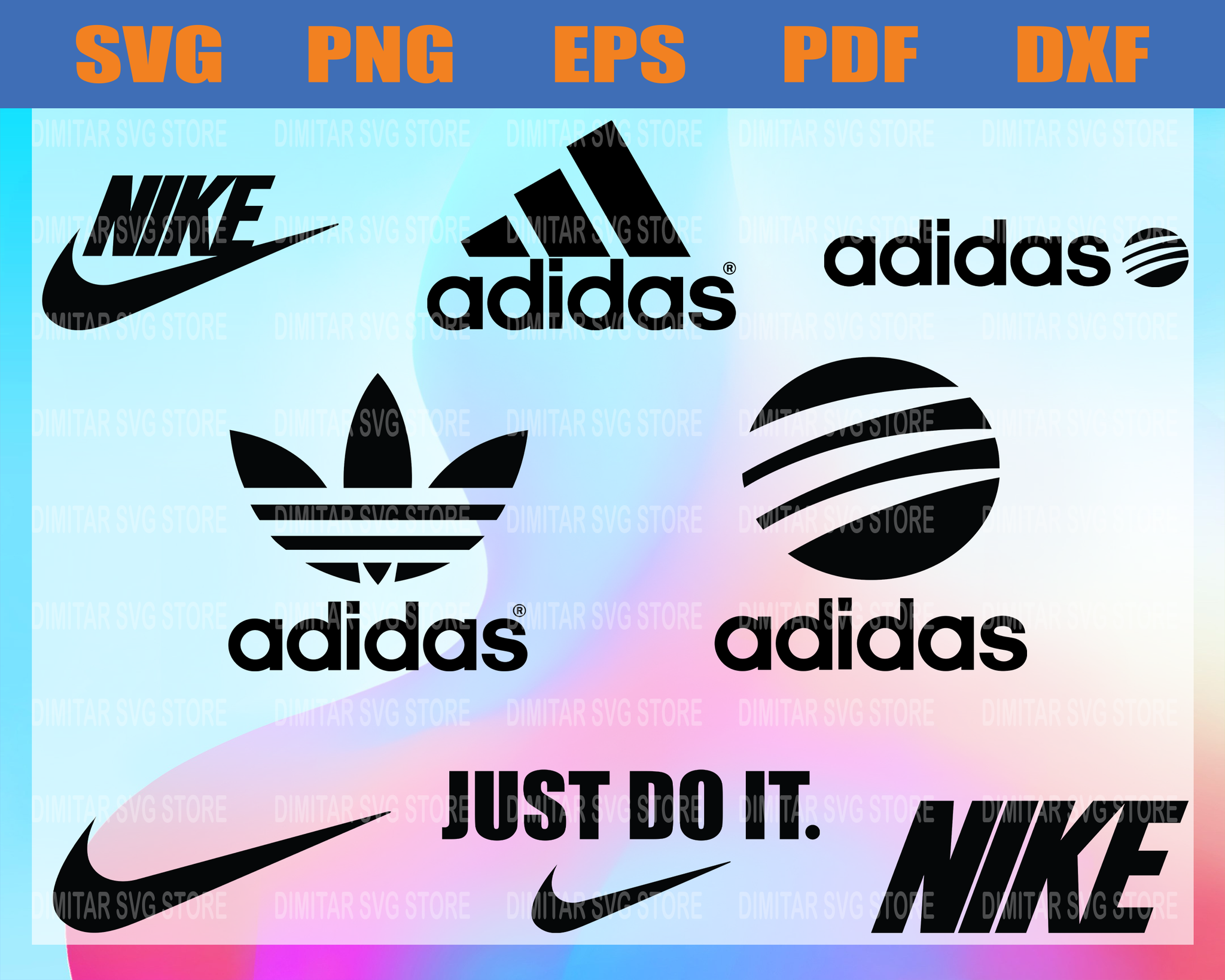 Download Adidas Svg Nike Svg Bundle File Logo Brand Svg Just Do It Svg Sil Newchic Digital SVG, PNG, EPS, DXF File