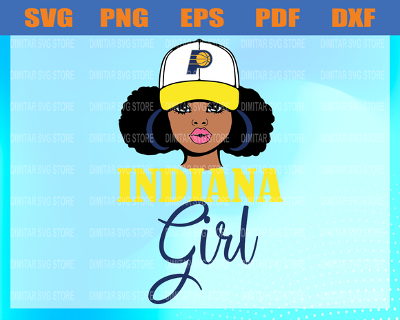 Indiana Pacers Girl Nfl Svg Pdf Dxf Eps Png Silhouette Svg Downlo Newchic Digital