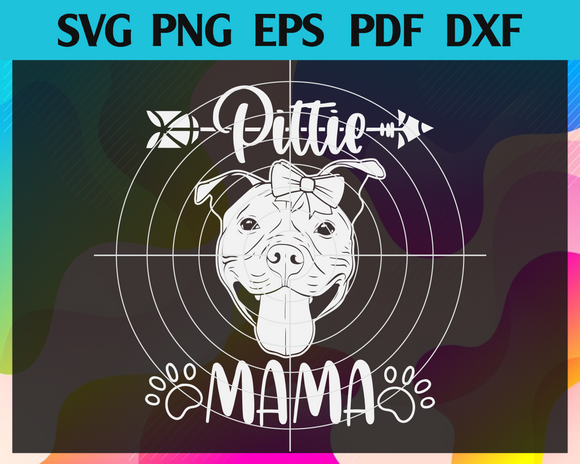 Download Pittie Mom Design American Pitbull Dog Svg Mothers Day Svg Mom Svg Newchic Digital